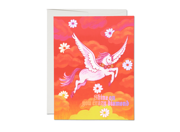 Shine On Pegasus friendship greeting card