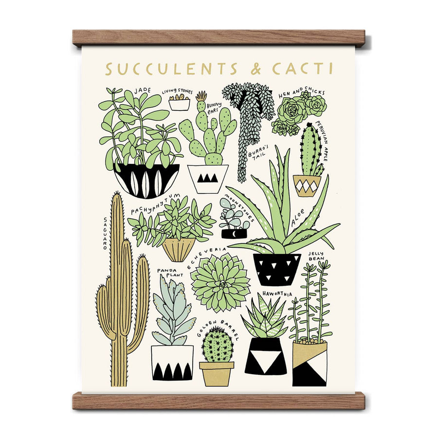 Succulents & Cacti Botanical Print