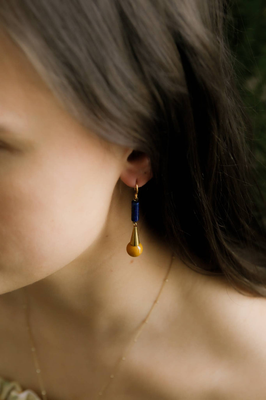 Annie Earrings | Tigers Eye and Rose Quartz