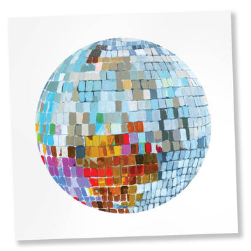 Life Of The Party Disco Ball Painting Art Print