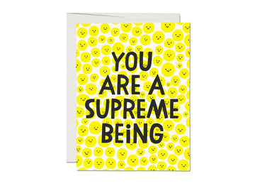 Supreme Being encouragement greeting card