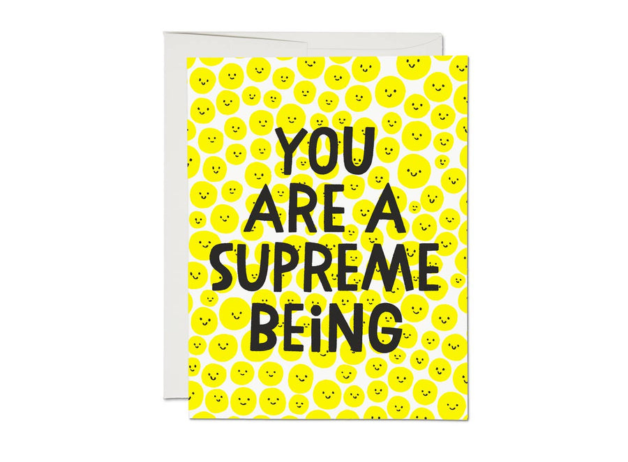 Supreme Being encouragement greeting card