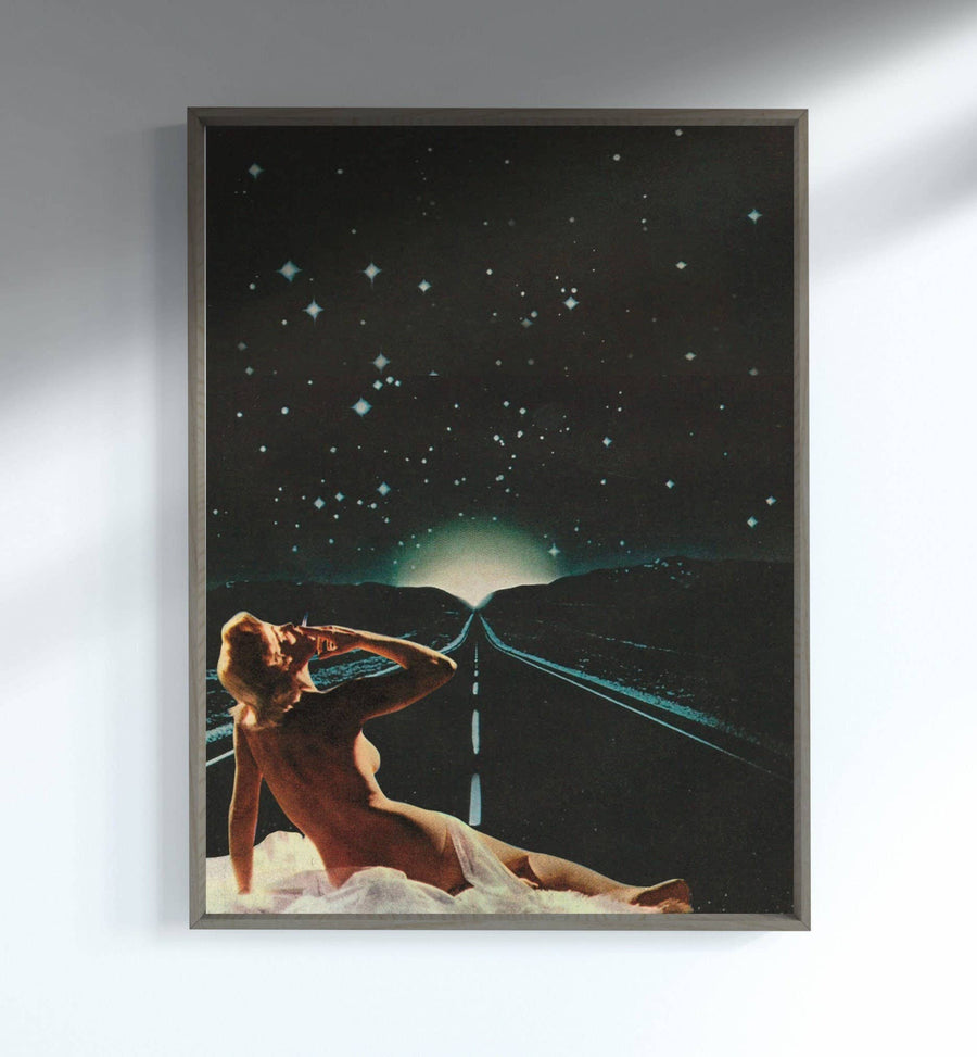 Surreal Sci-fi Retro Collage Print