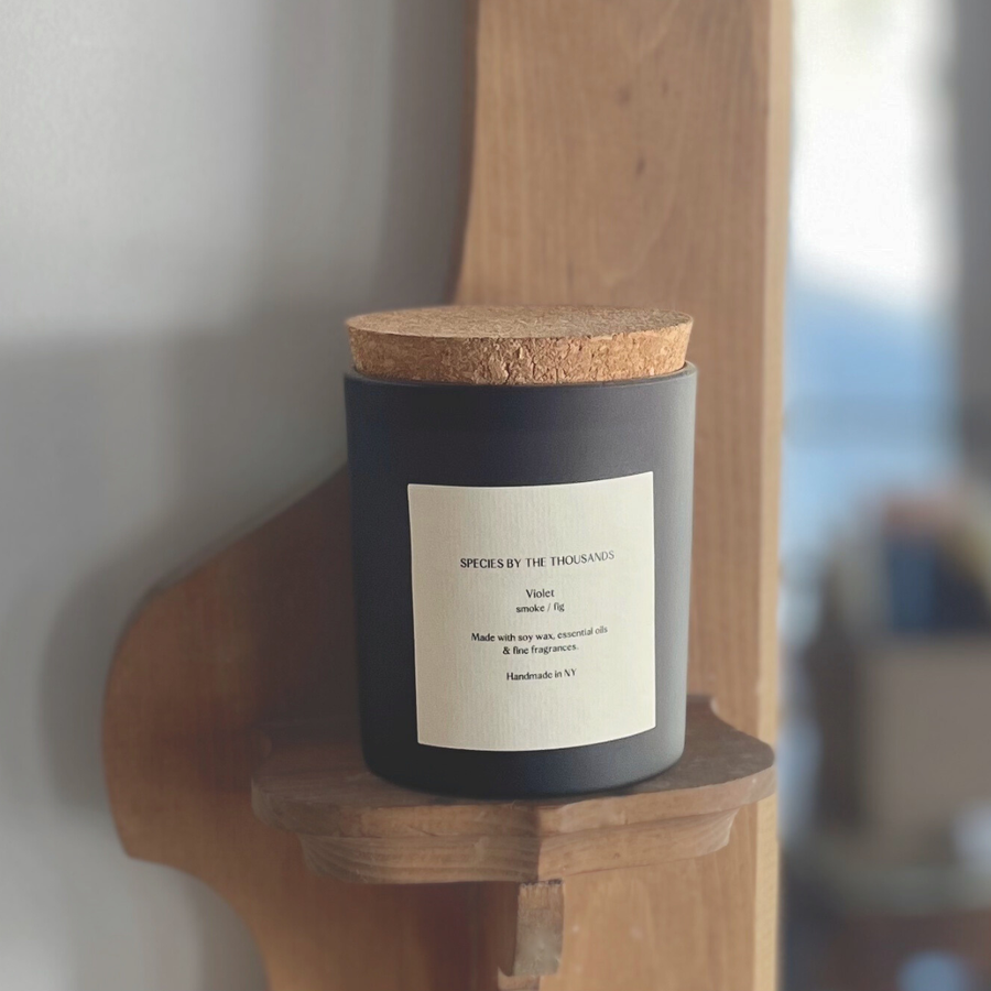 Violet, Smoke + Fig Handcrafted Scented Soy Candle