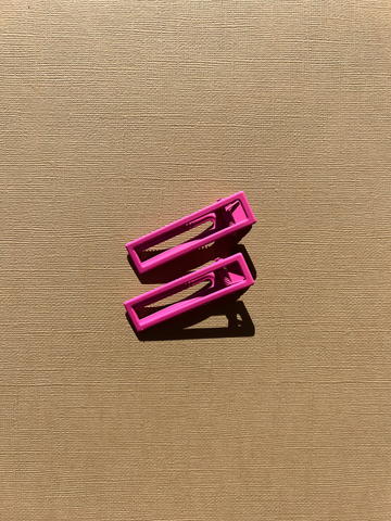 Lu Lu Clips in Hot Pink