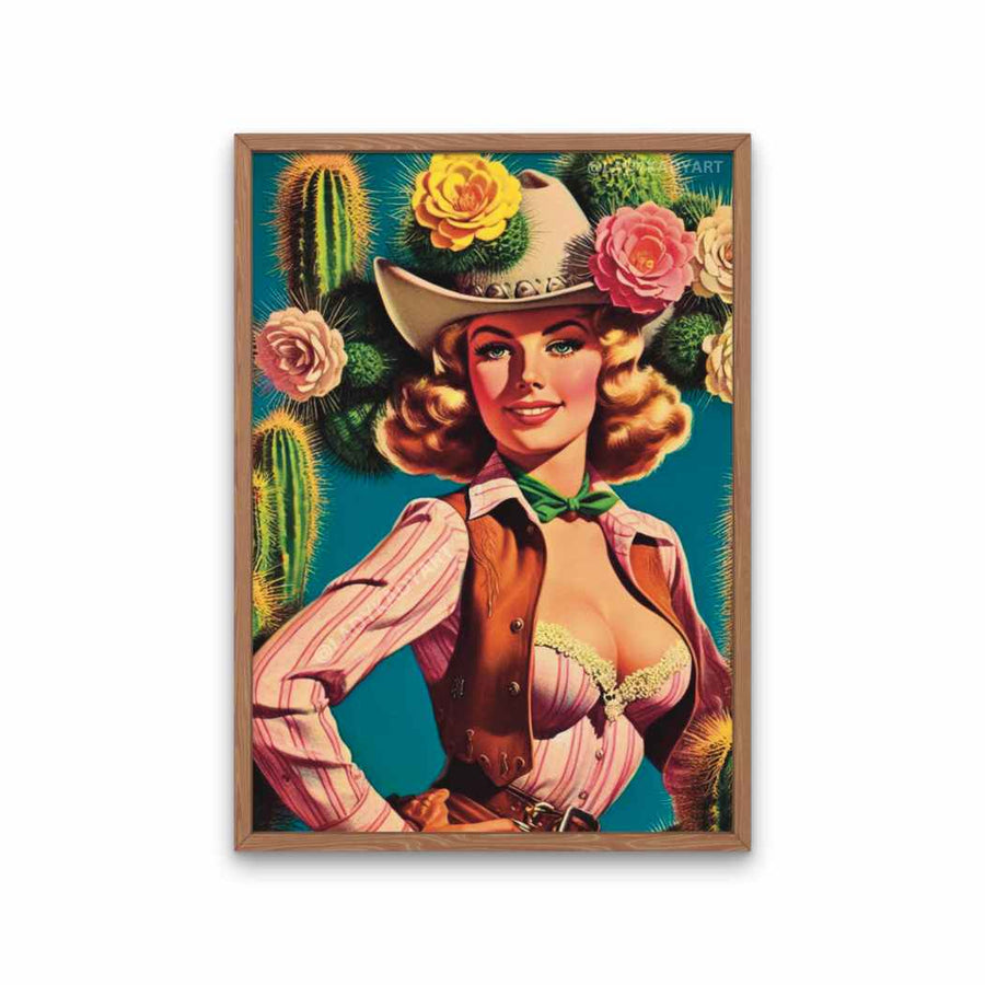 Cactus Cowgirl Art Print - Main Image