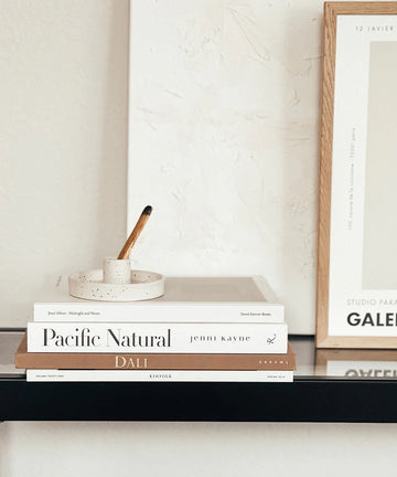 Palo Santo Holder - Speckled White