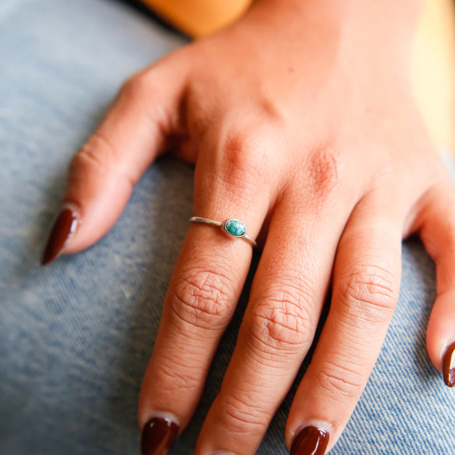 Royston turquoise Ring - Small Oval