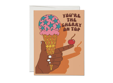 You're the Cherry friendship greeting card