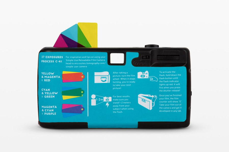 Simple Use Reloadable Film Camera | Turquoise