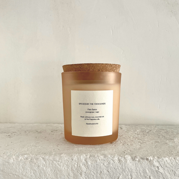 Palo Santo, Sweetgrass + Sage Handcrafted Scented Soy Candle