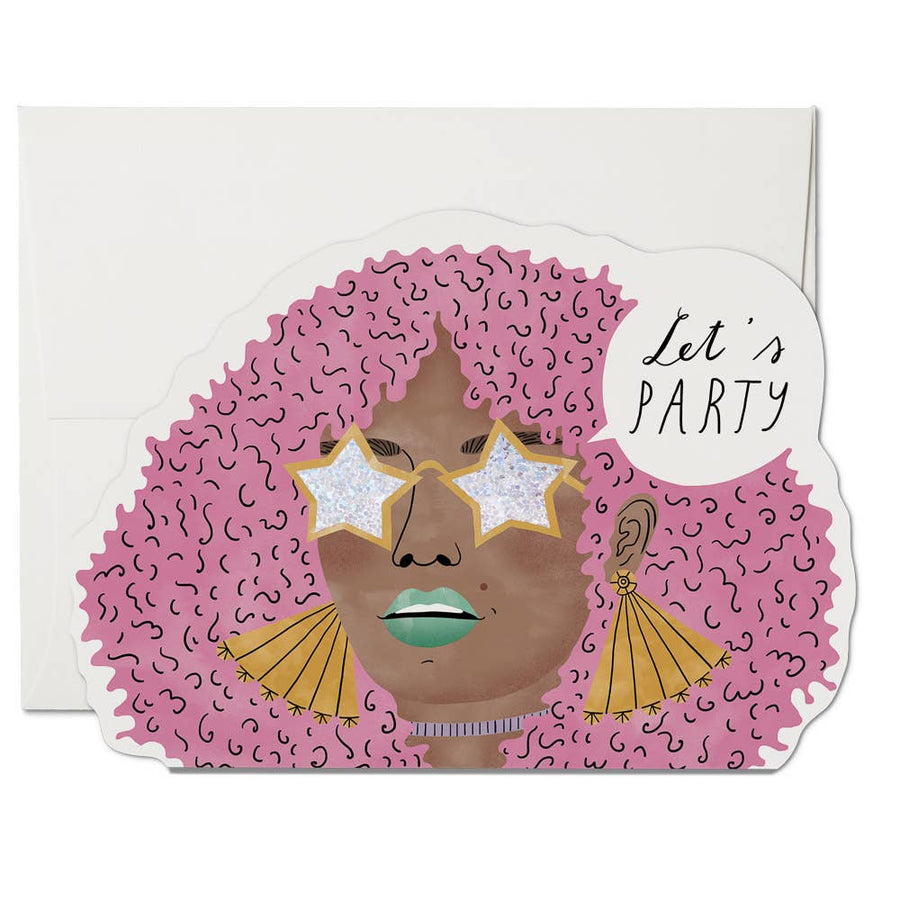Disco Glam birthday greeting card