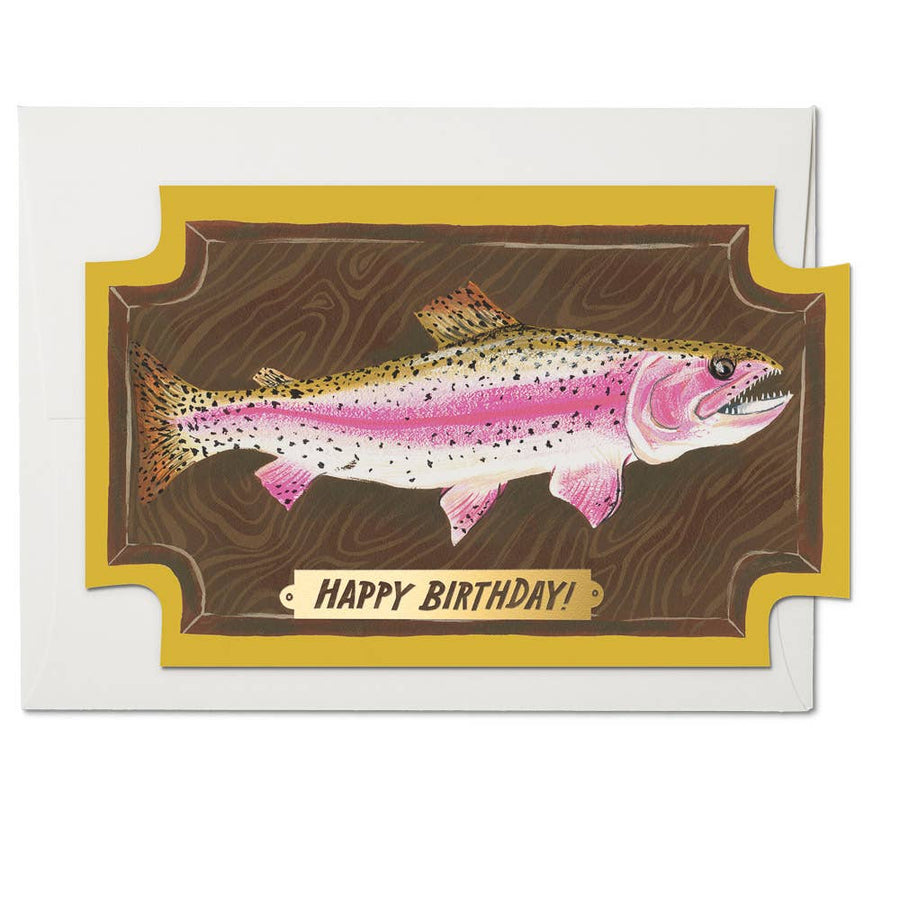 Mounted Fish Birthday Card