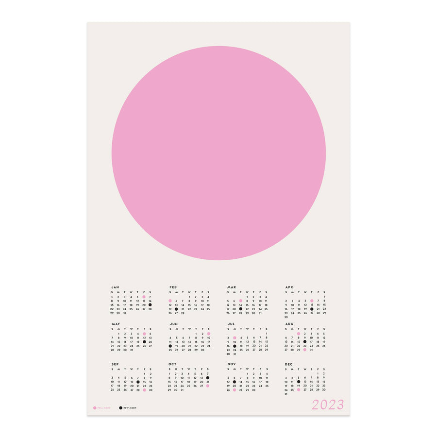 Minimalist Moon Calendar - 2023