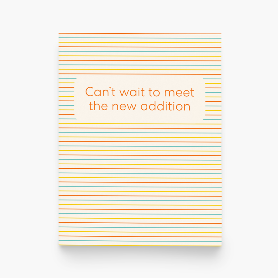 Can't Wait To Meet The New Addition - Greeting Card