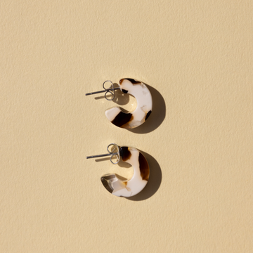 Mali Hoops In Coco Cream