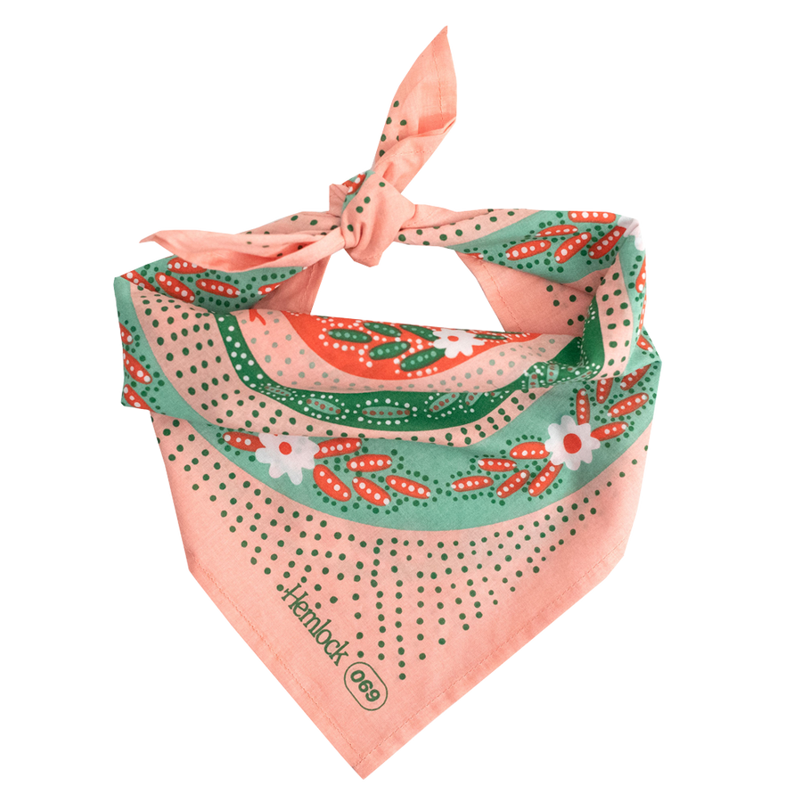 No. 069 Snakes Pink Bandana