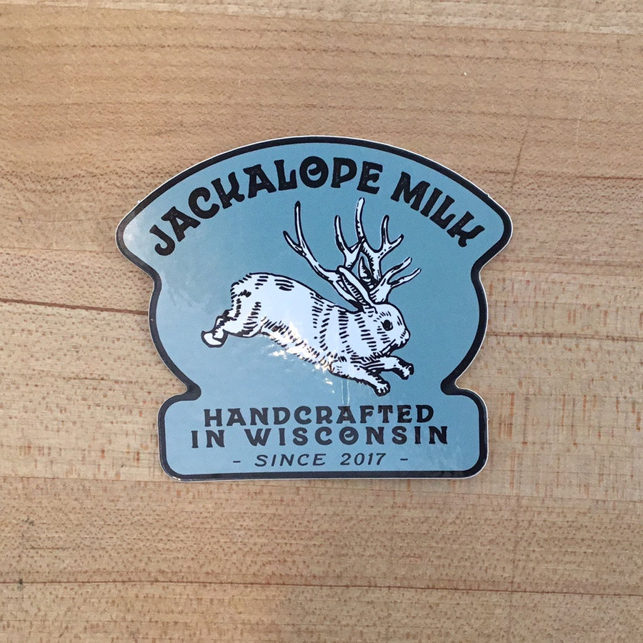 Jackalope Milk Sticker